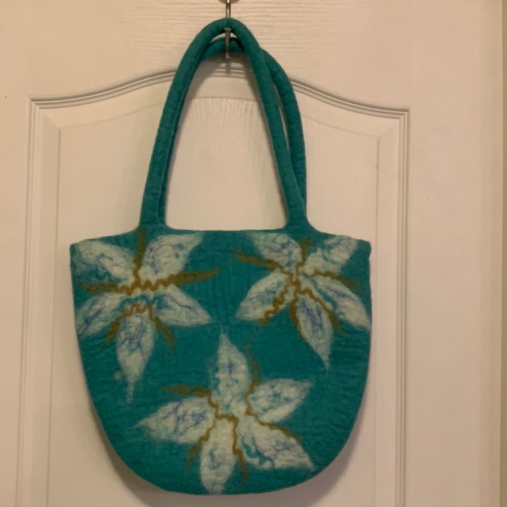Cool wool felted bag